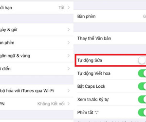 Kiểm soát tính năng tự động sửa lỗi trên iOS