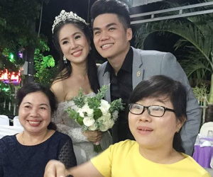Lê Phương rạng rỡ bên chồng kém 7 tuổi trong lễ cưới ở Bình Thuận
