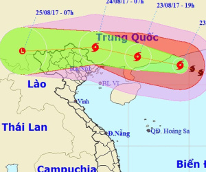 Bão Hato mạnh lên cấp 13, ảnh hưởng bao trùm đất liền Bắc Bộ