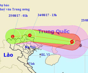 Bão số 6 vào đất liền Trung Quốc, tối nay miền Bắc mưa lớn