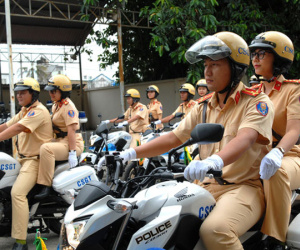 Những "bóng hồng" trong lực lượng dẫn đoàn TPHCM dịp APEC