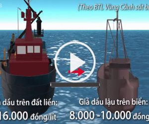 Video: Kiếm lời hàng trăm tỷ mỗi năm từ buôn lậu xăng dầu trên biển