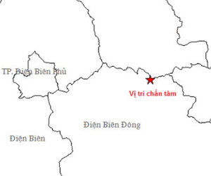 Động đất 3,9 độ richter ở Điện Biên