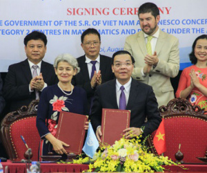 UNESCO bảo trợ trung tâm Toán và Lý ở Việt Nam