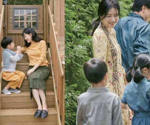 Lee Young Ae bình yên bên chồng và hai con trong khu vườn nhà