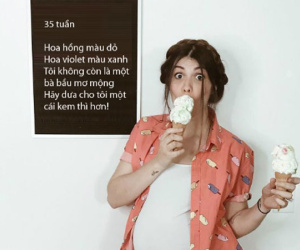 Mẹ trẻ chụp ảnh bầu để chứng minh thực tế không lung linh như trên mạng