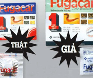 Phát hiện thuốc tẩy giun Fugacar giả
