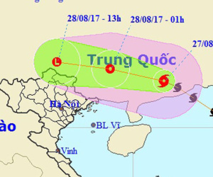 Bão số 7 đổ bộ Trung Quốc, miền Bắc sắp có mưa lớn