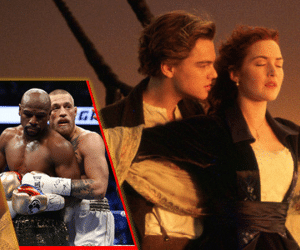 Khoảnh khắc Mayweather và McGregor khiến nhiều người liên tưởng đến cảnh phim Titanic