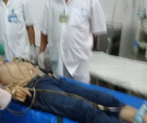 Thanh niên bị sét đánh ngã từ xe máy xuống ruộng, tử vong