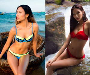 "Bấn loạn" vì siêu mẫu mặc bikini khoe vòng 3 gần 1m thi HH Hoàn vũ