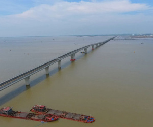 Ngắm cầu vượt biển dài nhất Việt Nam trước ngày thông xe