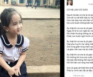 Xúc động bài thơ "Có mẹ làm cô giáo" gửi con trước ngày tựu trường