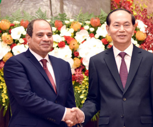 Chủ tịch nước Trần Đại Quang hội đàm với Tổng thống Ai Cập