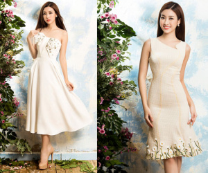 Đỗ Mỹ Linh ngọt ngào với váy họa tiết cúc họa mi