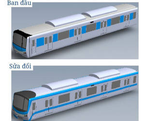 Diện mạo tàu metro đầu tiên của Sài Gòn thay đổi thế nào