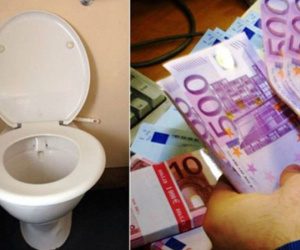 Hàng chục nghìn euro xả trôi xuống bồn cầu ở Thụy Sĩ