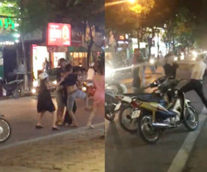 Clip: Nghĩ mình bị "nhìn đểu", nam thanh niên đánh người đàn ông chảy máu đầu giữa phố Hà Nội