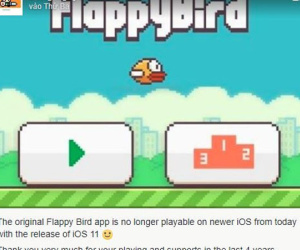 iOS 11 chính thức ngừng hỗ trợ Flappy Bird