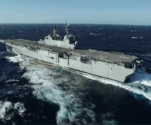 Mỹ hạ thủy siêu tàu đổ bộ trang bị F-35 trong bối cảnh căng thẳng với Triều Tiên