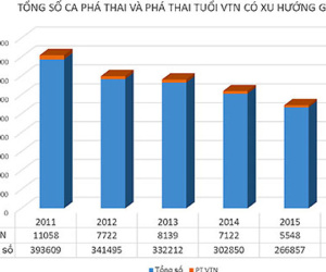 Mỗi năm Việt Nam có 300.000 ca phá thai