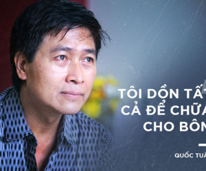 Rơi nước mắt với lý do nghệ sĩ Quốc Tuấn không sinh thêm con: "Tôi dồn tất cả để chữa cho Bôm"