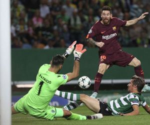 Barca thắng Sporting dù Messi im tiếng trận thứ hai liên tiếp