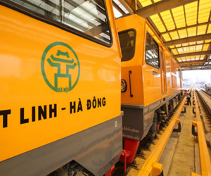 Chạy thử tàu công trình trên đường sắt Cát Linh - Hà Đông