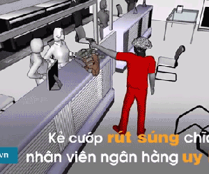 Video: Khoảnh khắc ngân hàng ở Vĩnh Long bị cướp 200 triệu đồng