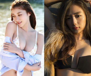 Bộ đôi mẫu Nhật có vòng 1 “áp đảo tất cả” khiến fan phát sốt
