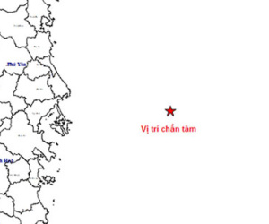 Xuất hiện động đất trên Biển Đông