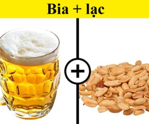 Uống bia với lạc gây hại sức khỏe?