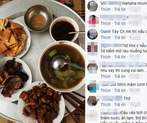 Cười đau ruột với mâm cơm "anh chồng quốc dân" đãi vợ con: Đậu phụ than hoa, cá chỉ vàng cháy khét