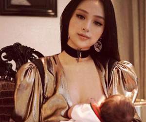 Huyền Baby đã tái xuất xinh đẹp, tự tin khoe ảnh trang điểm lộng lẫy cho con bú