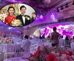 Không gian lãng mạn ngập tràn hoa tại tiệc cưới Hoa hậu Thu Thảo