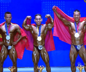 Lực sỹ Phạm Văn Mách vô địch thể hình thế giới lần thứ năm