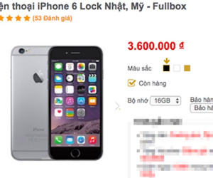 iPhone 6 lock giảm giá mạnh, chỉ còn hơn 3 triệu đồng