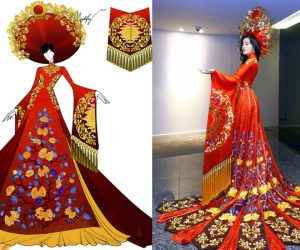 Ngắm trang phục truyền thống nặng hơn 30kg mà Huyền My sẽ mặc tại "Miss Grand International 2017"