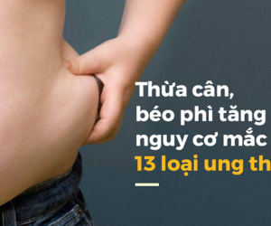 Phát hiện chấn động: 40% bệnh ung thư liên quan đến thừa cân béo phì