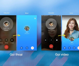 Zalo đổi diện mạo mới cho cuộc gọi thoại và video