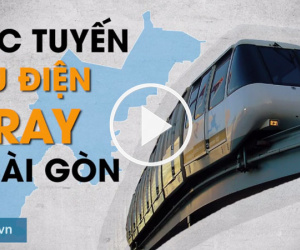 Video: Tuyến tàu điện 1 ray ở Sài Gòn chạy qua những nơi nào?