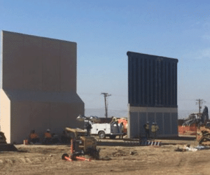Mỹ công bố hình ảnh nguyên mẫu tường biên giới với Mexico
