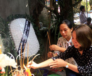 Lễ viếng Đinh Hữu Dư tại quê nhà: Nước mắt không ngừng rơi