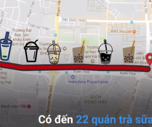 Video: Đoạn đường 1 km có 22 quán trà sữa ở Hà Nội
