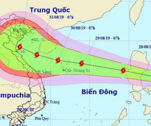 Bão Podul sẽ đổ bộ vào nước ta đúng dịp nghỉ lễ Quốc khánh 2/9?