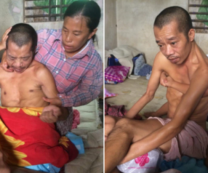 Lời khẩn cầu của người phụ nữ cao 1m2 bên người chồng tật nguyền và đứa con gái thơ dại