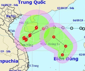 Dị thường xuất hiện 2 áp thấp nhiệt đới cùng lúc trên Biển Đông