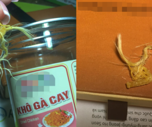 Mua khô gà lại gặp vật thể lạ, cô nàng không được dân mạng an ủi mà còn bị nói thế này