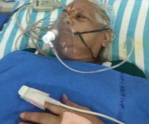 Vừa mới sinh đôi, cha mẹ già nhất thế giới nhập viện