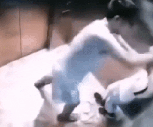 Người đàn ông lạ mặt bóp cổ, đánh đập trẻ em dã man trong thang máy